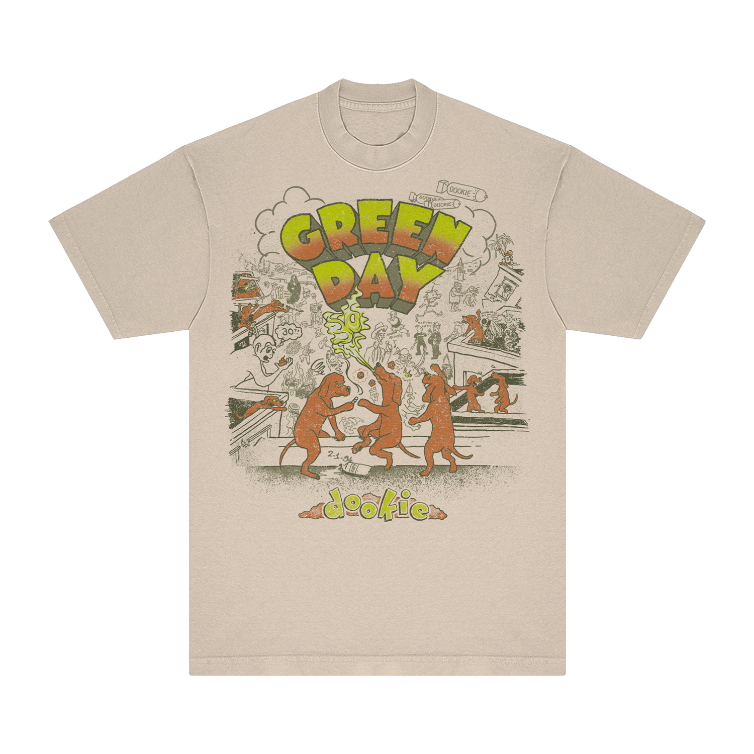Dookie Dog Dance T-Shirt – Green Day Dookie Dog Dance T-Shirt – Green Day