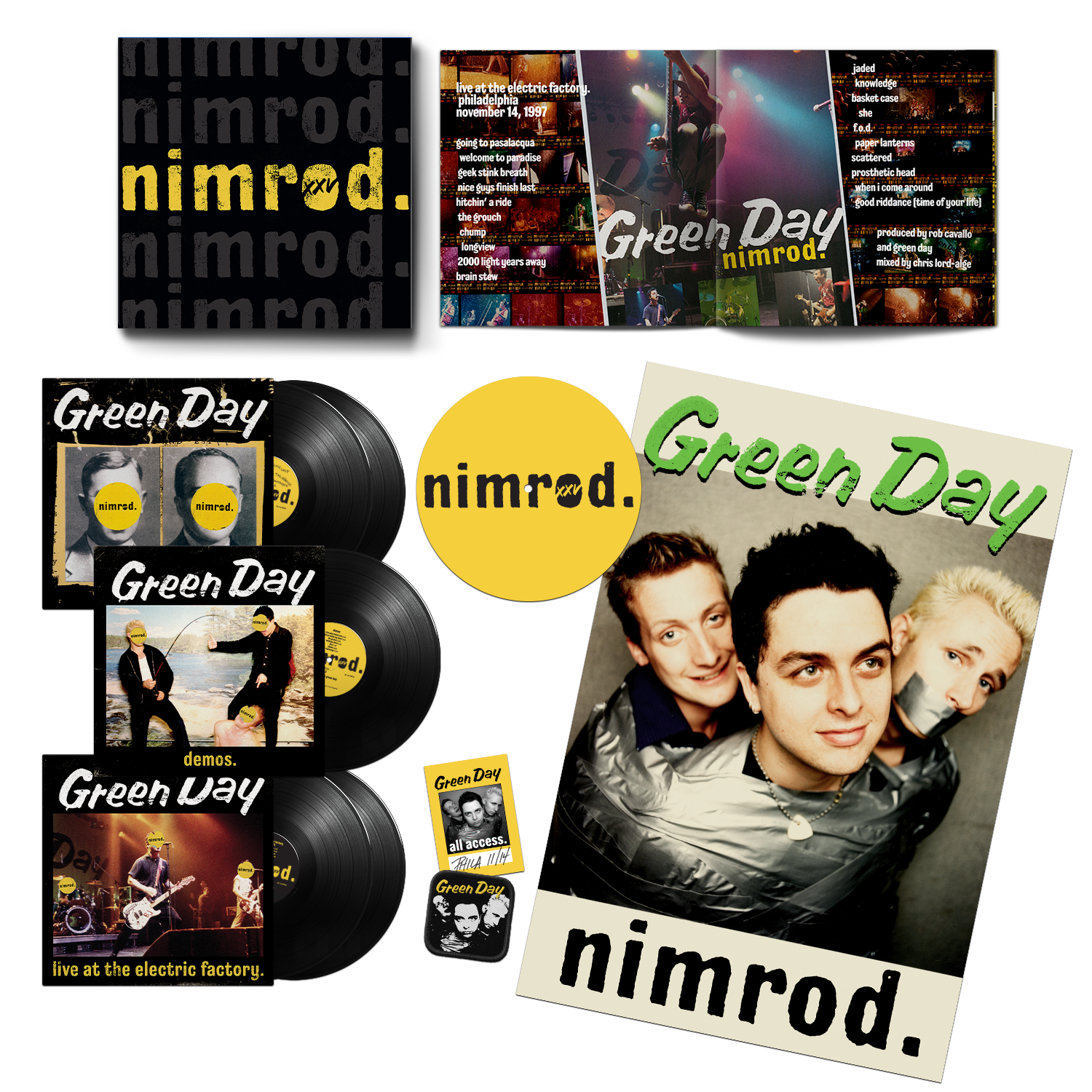 Nimrod XXV Black Vinyl 5LP – Green Day Nimrod XXV Black Vinyl 5LP – Green Day