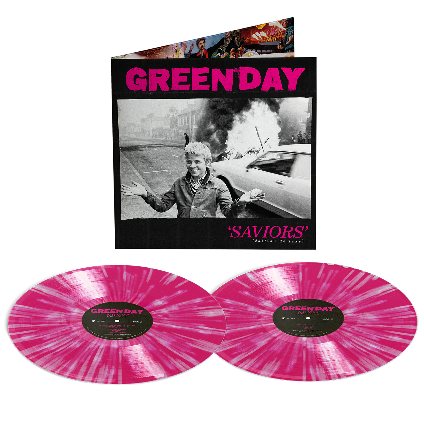 Saviors (édition de luxe) Pink With White Splatter Vinyl 2LP