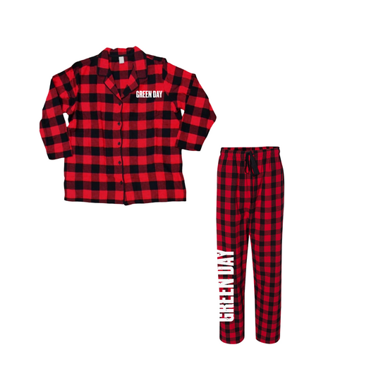 Logo Flannel Pajama Set