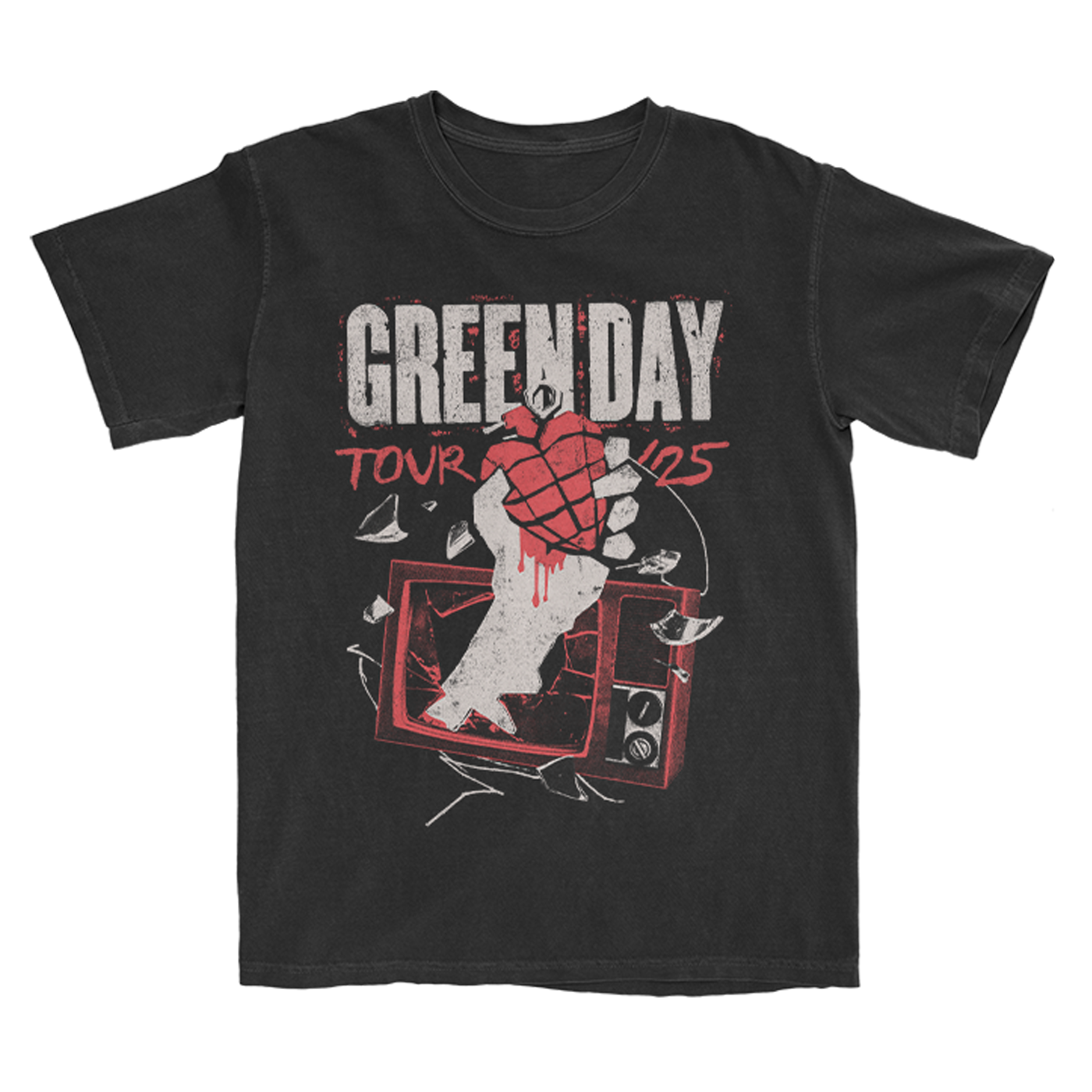 Smashed TV Grenade Tour 25 Tee