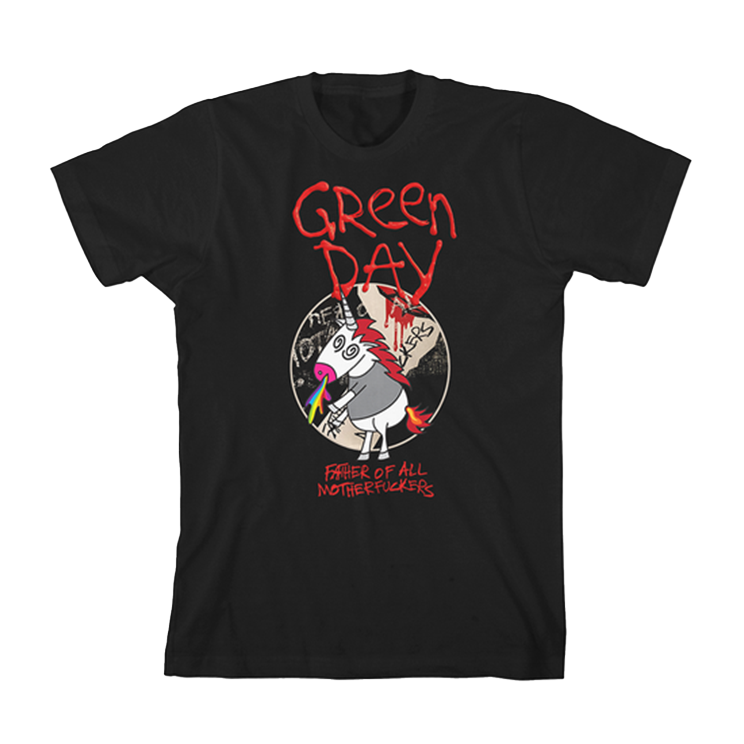 Father of Black T-Shirt – Green Day