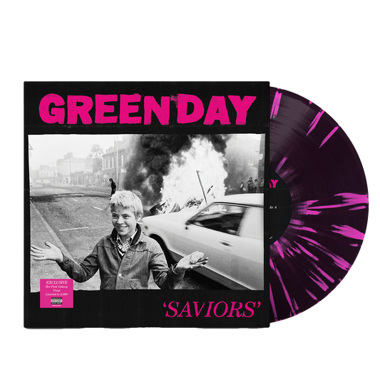 SAVIORS Lt Ed Store Exclusive Black Ice w Hot Pink Splatter Vinyl LP