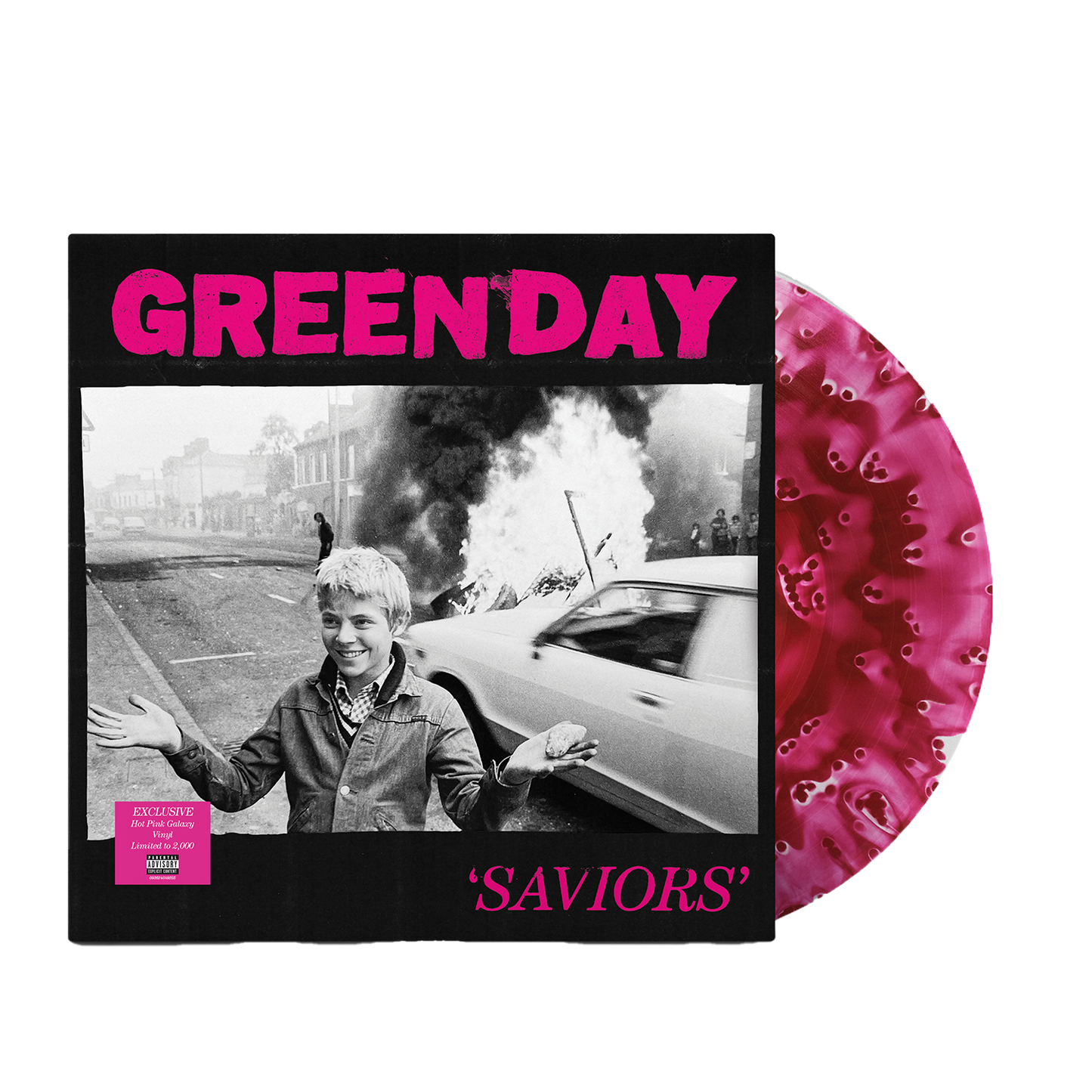 SAVIORS Lt Ed Store Exclusive Clear w Hot Pink Galaxy Vinyl LP