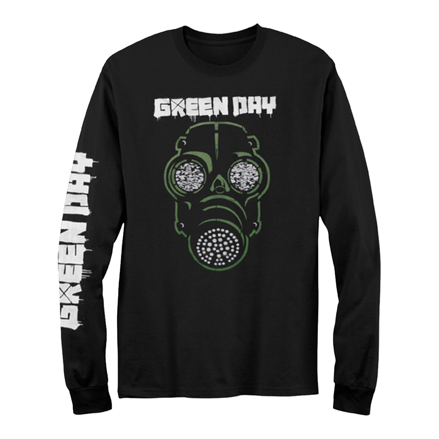 Gas Mask Long Sleeve T-shirt – Green Day