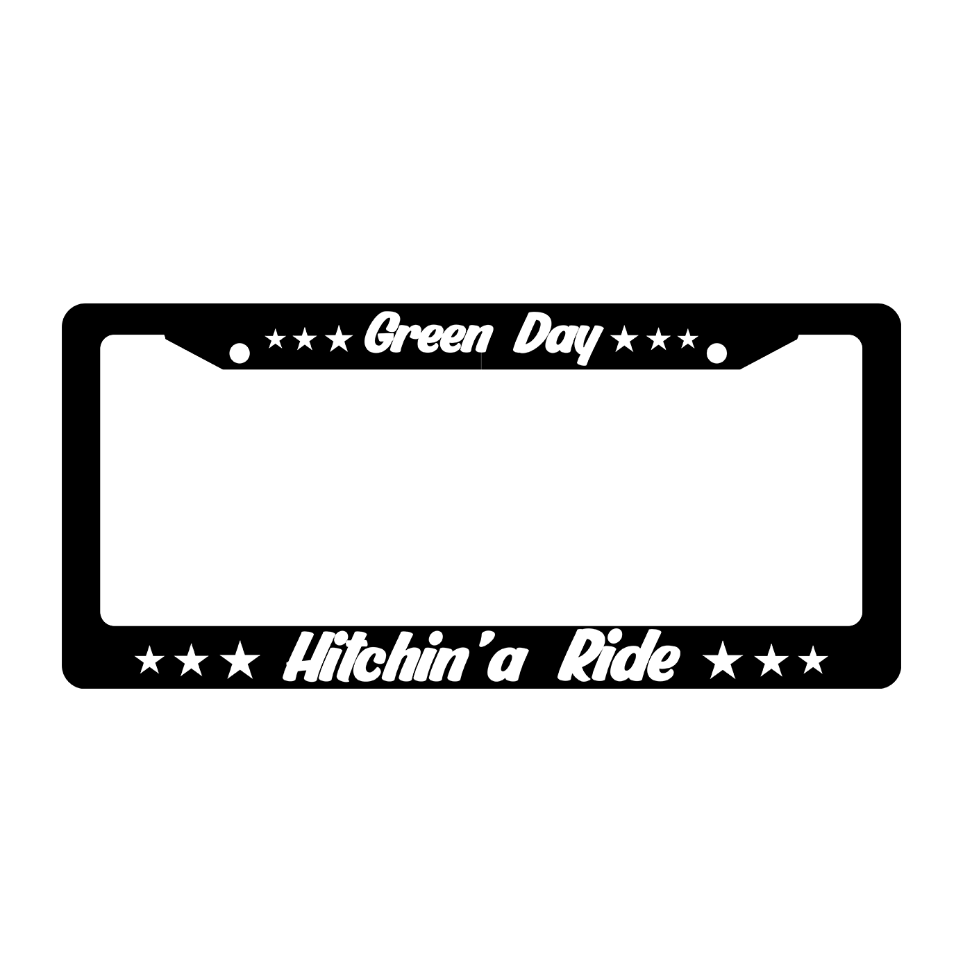 Hitchin' A Ride License Plate Frame