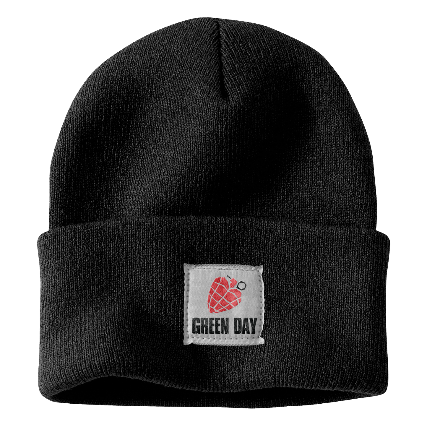 Heart Grenade Patch Black Beanie