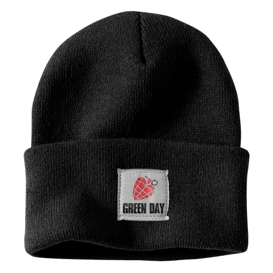 Heart Grenade Patch Black Beanie