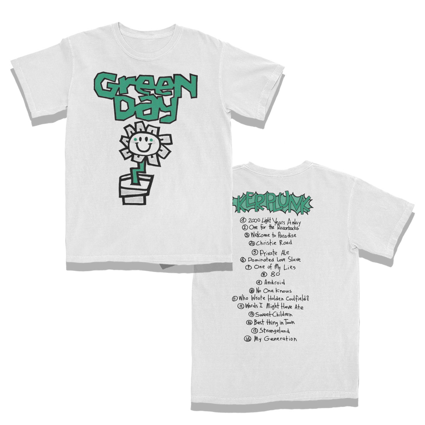 Kerplunk Flower Tracklist T-Shirt