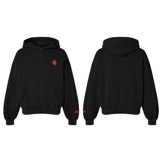 Heart Grenade Embroidered Hoodie