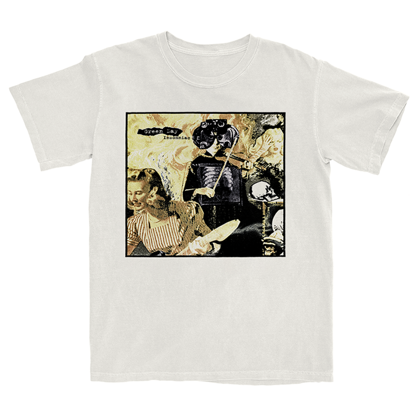 Vintage Insomniac Cover T-Shirt – Green Day Vintage Insomniac Cover T-Shirt – Green Day