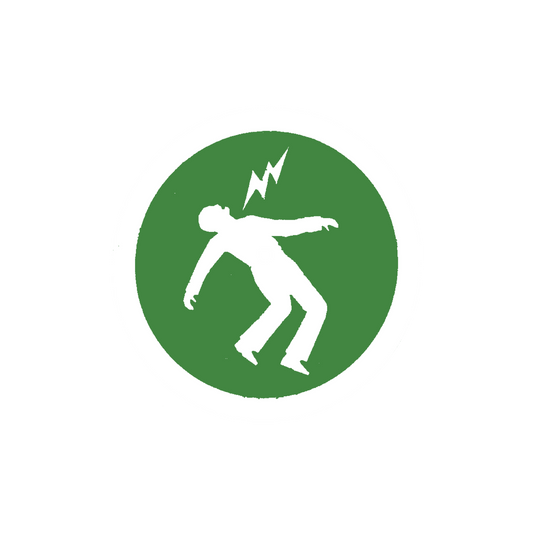 Warning Turntable Slipmat