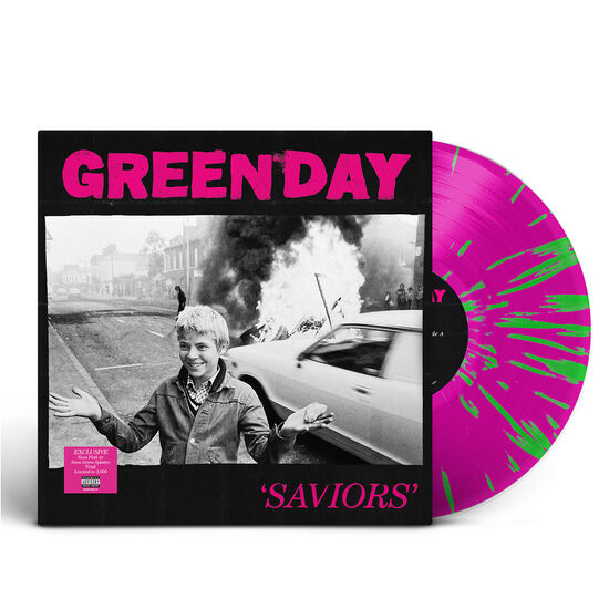 SAVIORS Lt Ed Store Exclusive Neon Pink w Neon Green Splatter Vinyl LP