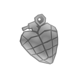 Heart Grenade Ornament